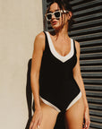 Traje Baño Bali Negro con crema