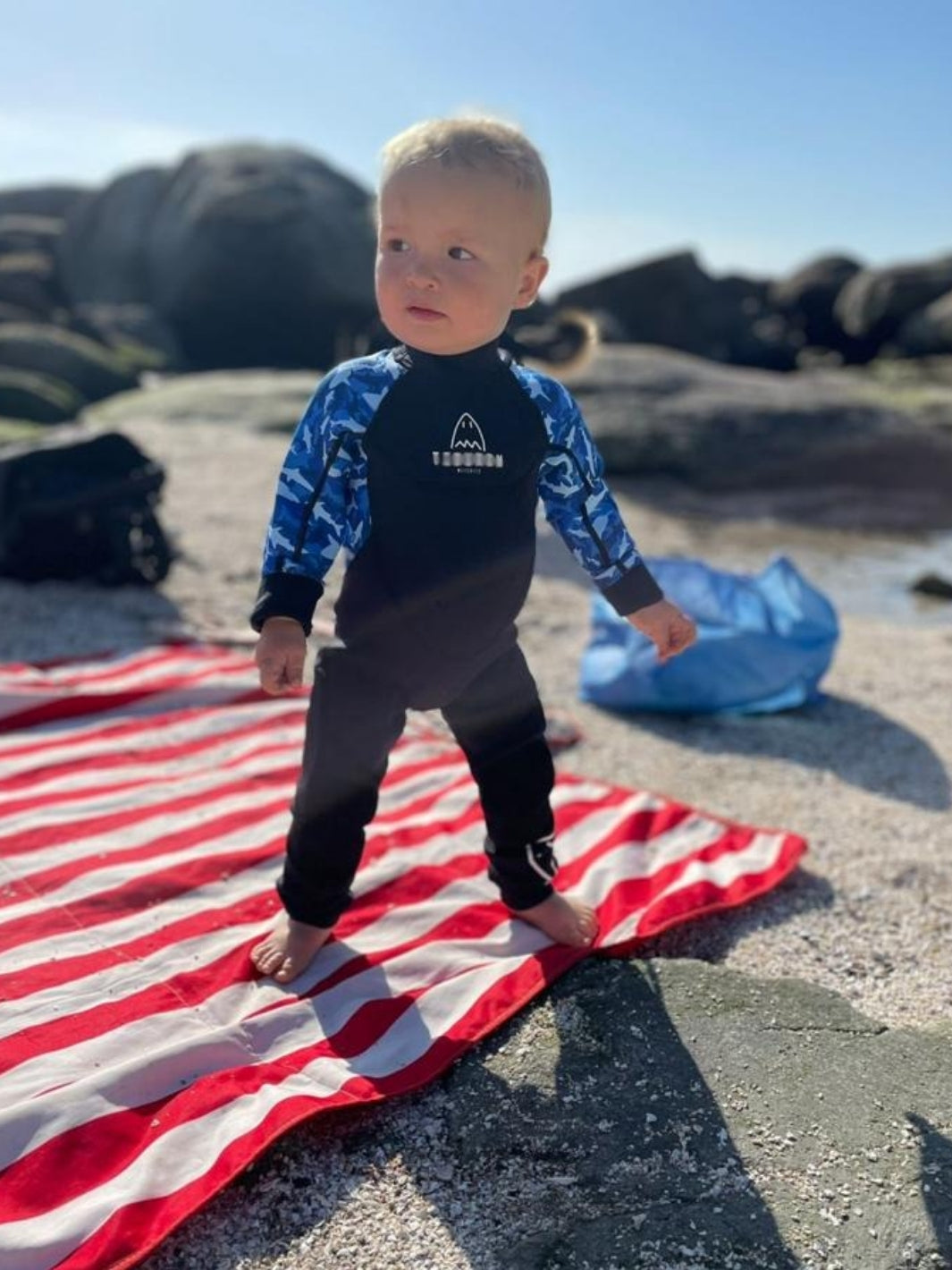 Traje de Agua Tiburon Azul