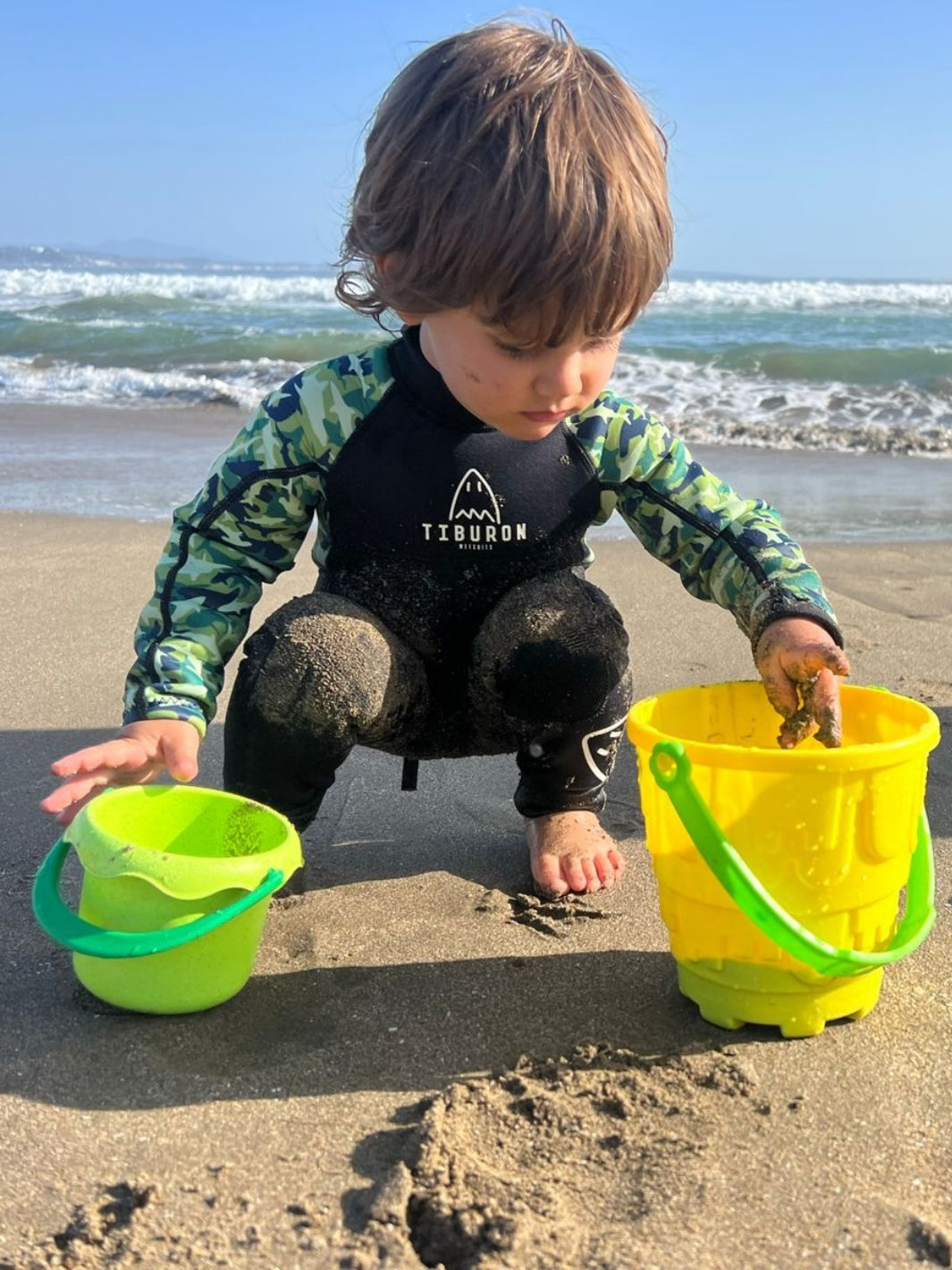 Traje de Agua Tiburon Verde